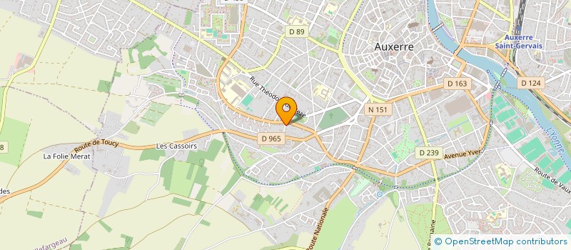 localisation de l'entreprise MONSIEUR JACK CHASTRAGNAT à AUXERRE