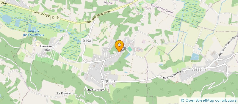 localisation de l'entreprise MONSIEUR JACK CURTAT  VIGNIEU