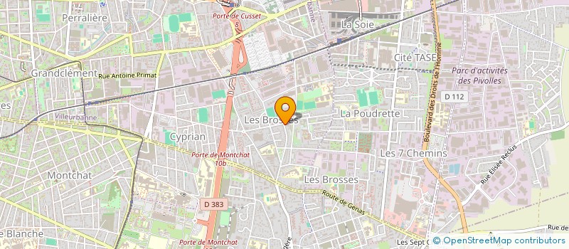 localisation de l'entreprise MONSIEUR JACK DELECOURT  VILLEURBANNE