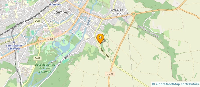 localisation de l'entreprise MONSIEUR JACK GALET  ETAMPES