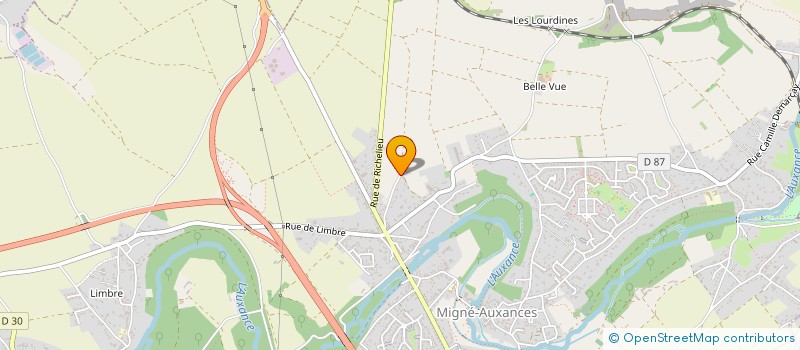 localisation de l'entreprise MONSIEUR JACK HENRY à MIGNE-AUXANCES