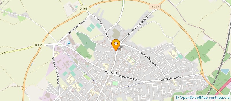 localisation de l'entreprise MONSIEUR JACK JOHN DEGORGUE  CARVIN