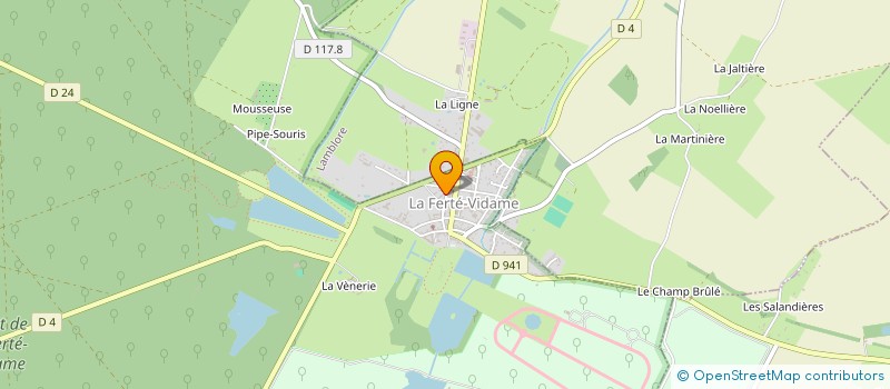 localisation de l'entreprise MONSIEUR JACK JULIEN à LA FERTE-VIDAME