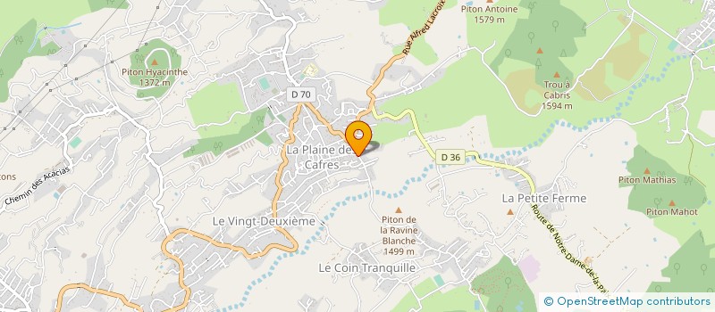 localisation de l'entreprise MONSIEUR JACK JUSTIN GROSSET  LE TAMPON