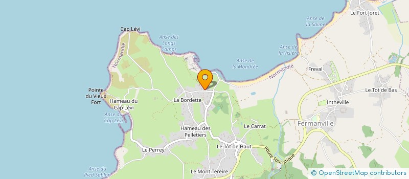localisation de l'entreprise MONSIEUR JACK LETELLIER  FERMANVILLE
