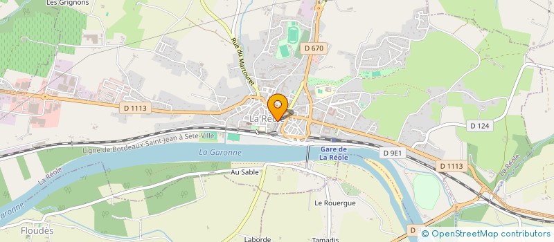 localisation de l'entreprise MONSIEUR JACK MARTET  LA REOLE