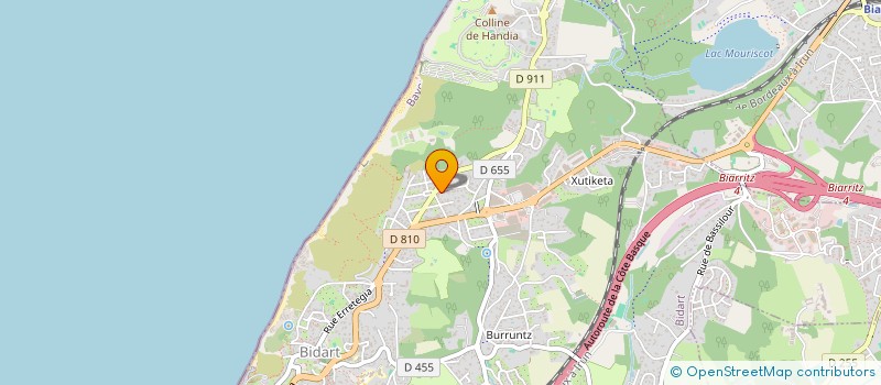 localisation de l'entreprise MONSIEUR JACK MARTIN  BIDART