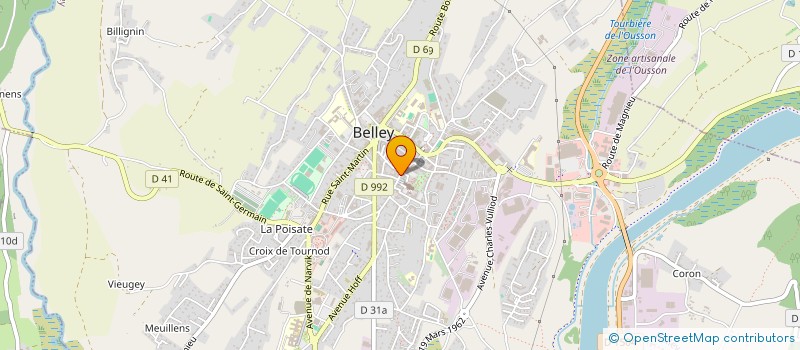 localisation de l'entreprise MONSIEUR JACK MERMET  BELLEY