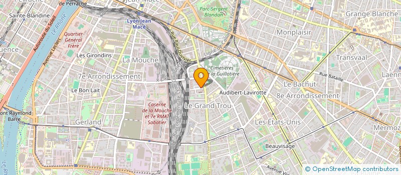 localisation de l'entreprise MONSIEUR JACK MORIN à LYON