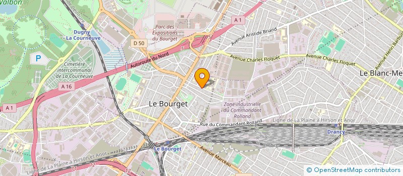 localisation de l'entreprise MONSIEUR JACK PERONI  LE BOURGET