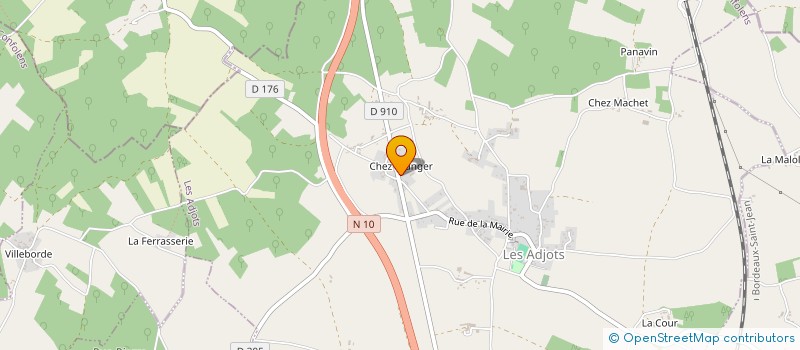 localisation de l'entreprise MONSIEUR JACK RILEY à LES ADJOTS