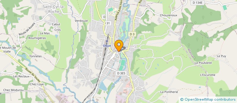 localisation de l'entreprise MONSIEUR JACK ROLAND à OBJAT