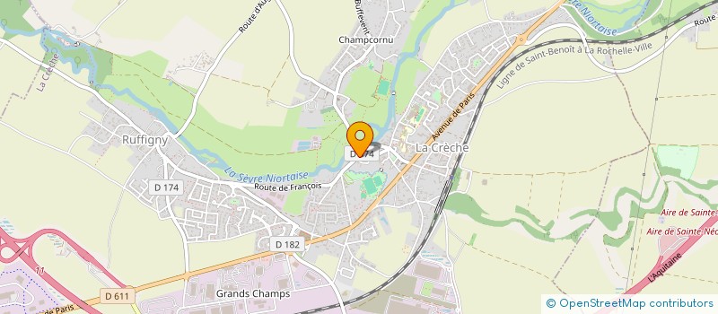 localisation de l'entreprise MONSIEUR JACK ROUSSEAU  LA CRECHE