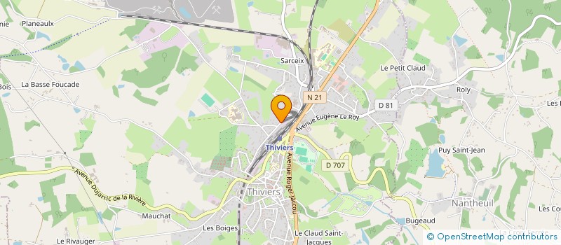 localisation de l'entreprise MONSIEUR JACK SKINNER à THIVIERS