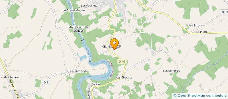 localisation de l'entreprise MONSIEUR JACK TIXIER  BADECON-LE-PIN