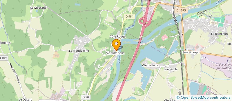 localisation de l'entreprise MONSIEUR JACK WIGNALL  VARAMBON