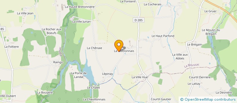 localisation de l'entreprise MONSIEUR JACK-YVES LE DEDENTE à LA BOUSSAC