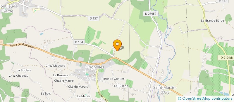 localisation de l'entreprise MONSIEUR JACKI BRIOLET  ORIGNOLLES