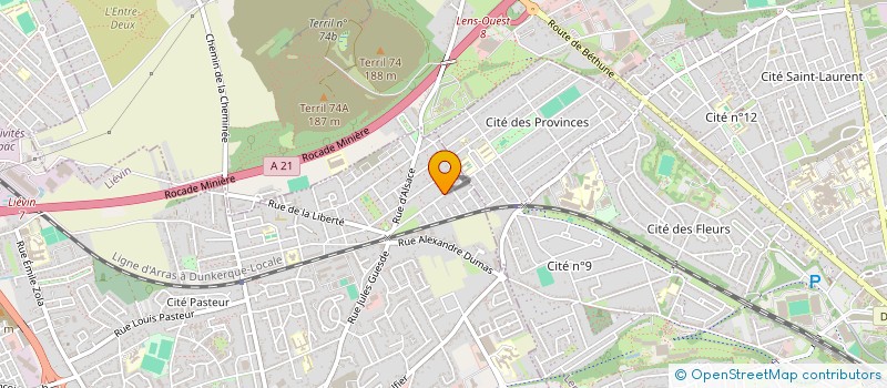 localisation de l'entreprise MONSIEUR JACKI COLLIEZ à LIEVIN