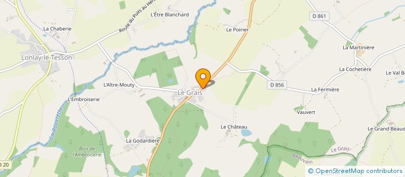 localisation de l'entreprise MONSIEUR JACKI LAURENT à LE GRAIS