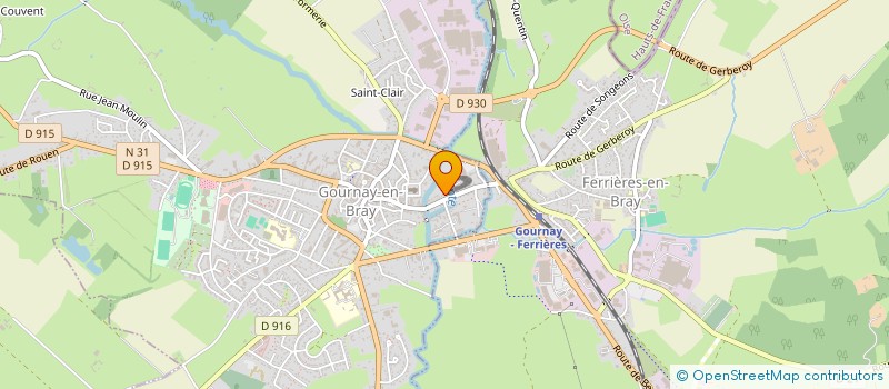 localisation de l'entreprise MONSIEUR JACKI MAZURIER  GOURNAY-EN-BRAY