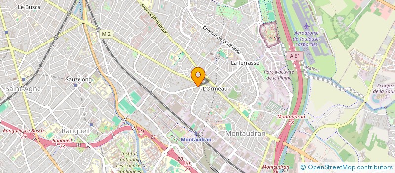 localisation de l'entreprise MONSIEUR JACKI MERIT  TOULOUSE