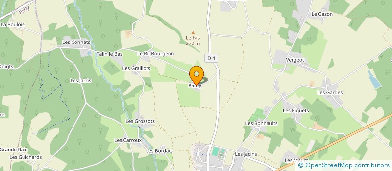 localisation de l'entreprise MONSIEUR JACKIE BELLANGER  POURRAIN