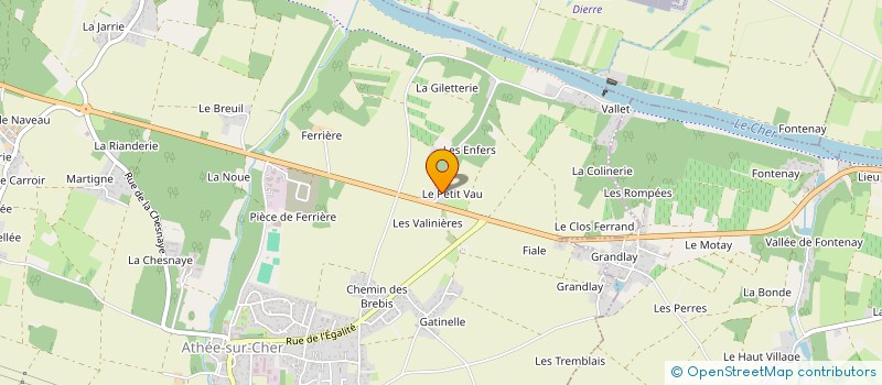 localisation de l'entreprise MONSIEUR JACKIE BIDRON à ATHEE-SUR-CHER