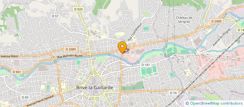 localisation de l'entreprise MONSIEUR JACKIE CORBEAU  BRIVE-LA-GAILLARDE