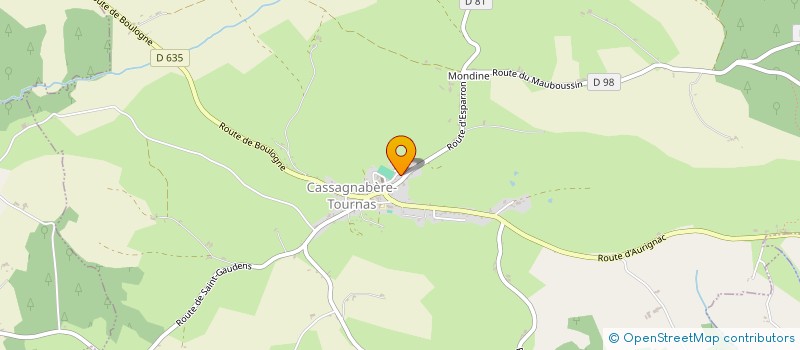 localisation de l'entreprise MONSIEUR JACKIE DARMANIN  CASSAGNABERE-TOURNAS