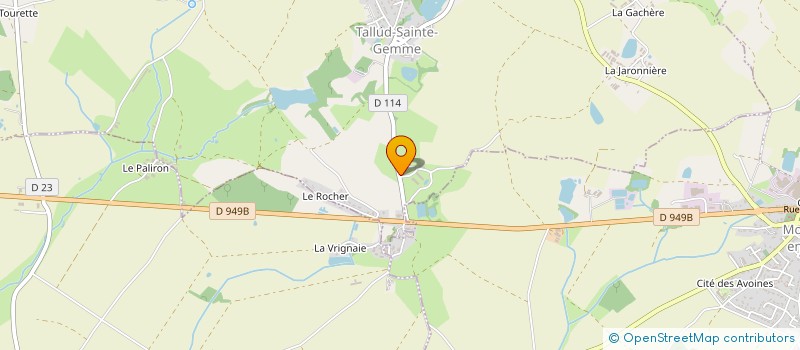 localisation de l'entreprise MONSIEUR JACKIE FALLOURD  SAINT-MAURICE-LE-GIRARD