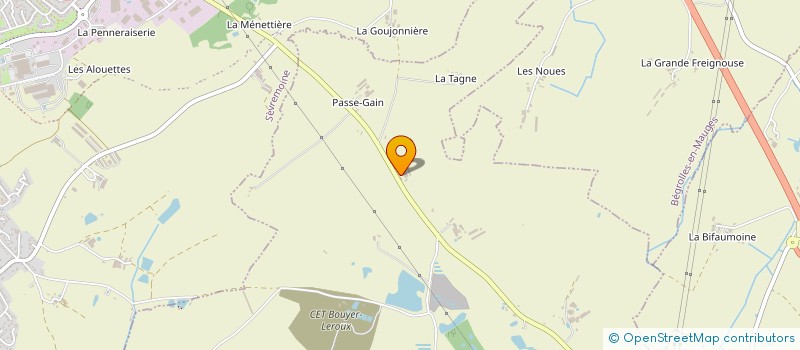 localisation de l'entreprise MONSIEUR JACKIE GUITET  LA SEGUINIERE