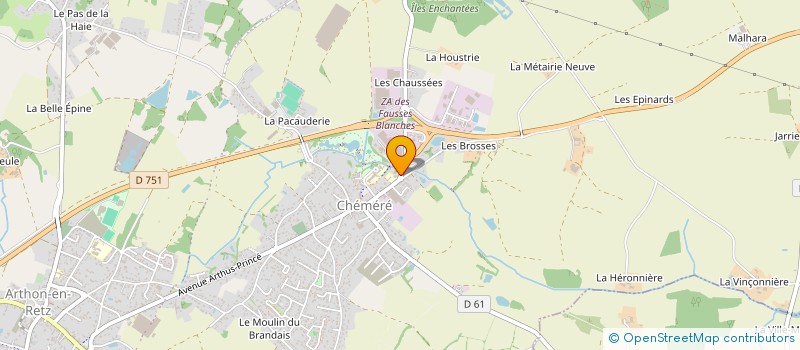 localisation de l'entreprise MONSIEUR JACKIE JOUSSE à CHAUMES-EN-RETZ