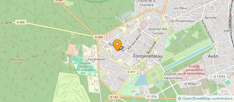 localisation de l'entreprise MONSIEUR JACKIE LE RUYET à FONTAINEBLEAU