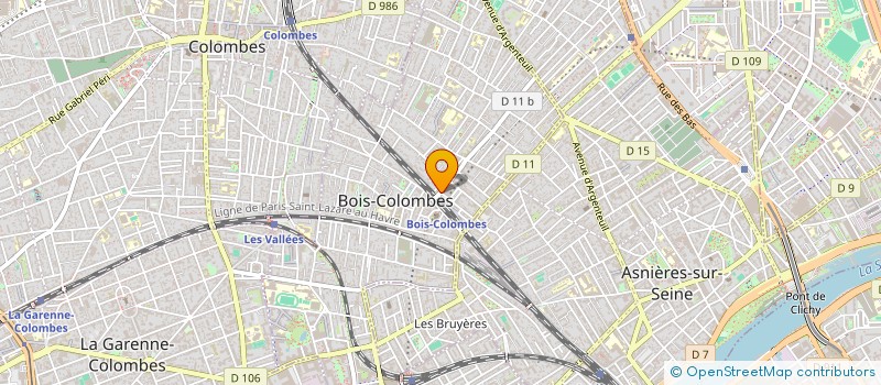 localisation de l'entreprise MONSIEUR JACKIE LECOMTE à BOIS-COLOMBES