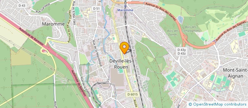 localisation de l'entreprise MONSIEUR JACKIE LESUEUR  DEVILLE-LES-ROUEN