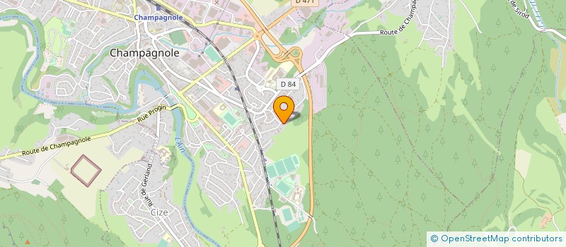 localisation de l'entreprise MONSIEUR JACKIE MARTIN  CHAMPAGNOLE