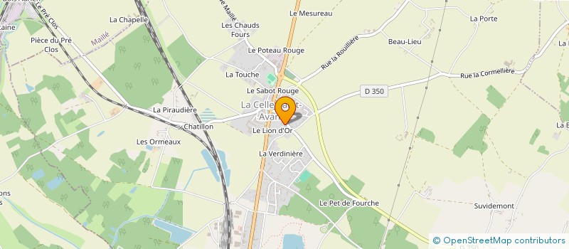 localisation de l'entreprise MONSIEUR JACKIE RAVAN  LA CELLE-SAINT-AVANT