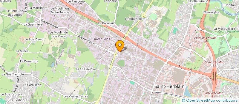 localisation de l'entreprise MONSIEUR JACKIE SAULAS  SAINT-HERBLAIN