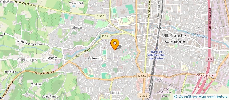 localisation de l'entreprise MONSIEUR JACKIE SOLLIER  VILLEFRANCHE