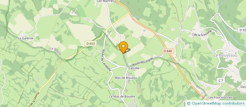 localisation de l'entreprise MONSIEUR JACKIE TEYSSERE  GREZES