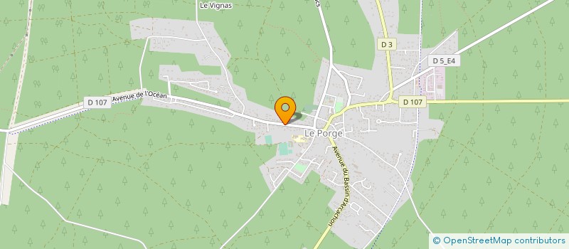 localisation de l'entreprise MONSIEUR JACKIE THUBIN  LACANAU