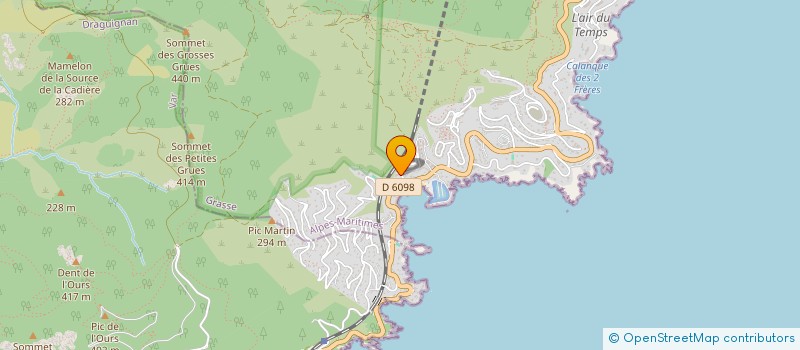 localisation de l'entreprise MONSIEUR JACKSON BRAHEM  THEOULE-SUR-MER