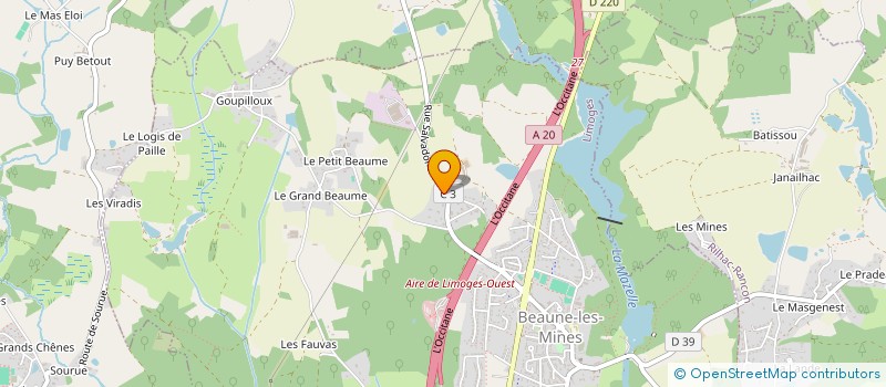 localisation de l'entreprise MONSIEUR JACKSON BRUN  COUZEIX