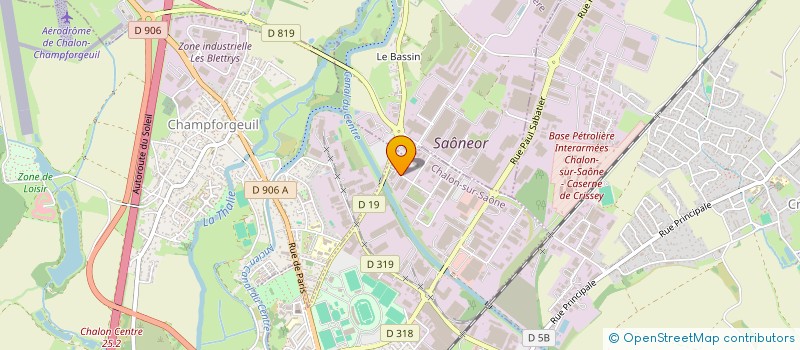 localisation de l'entreprise MONSIEUR JACKSON CHANET  CHALON-SUR-SAONE