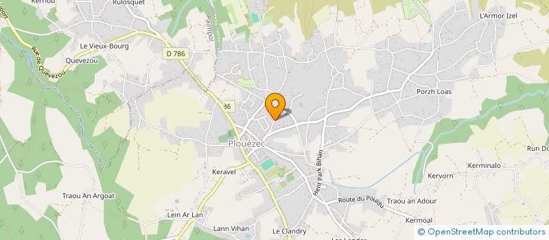 localisation de l'entreprise MONSIEUR JACKY ALBAGNAC à PLOUEZEC