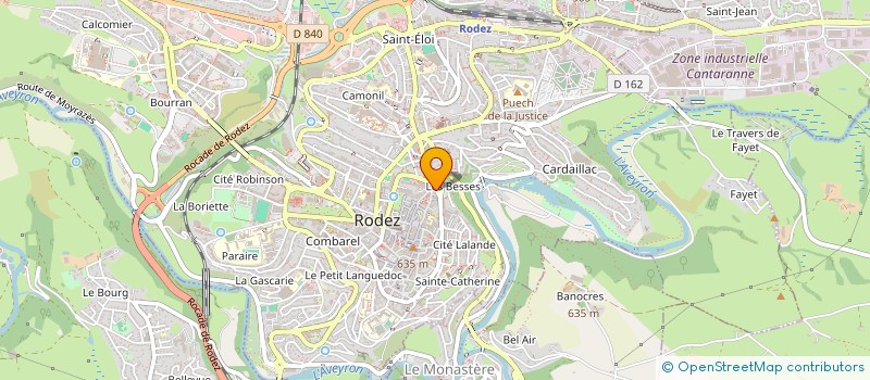 localisation de l'entreprise MONSIEUR JACKY ANDRON  RODEZ