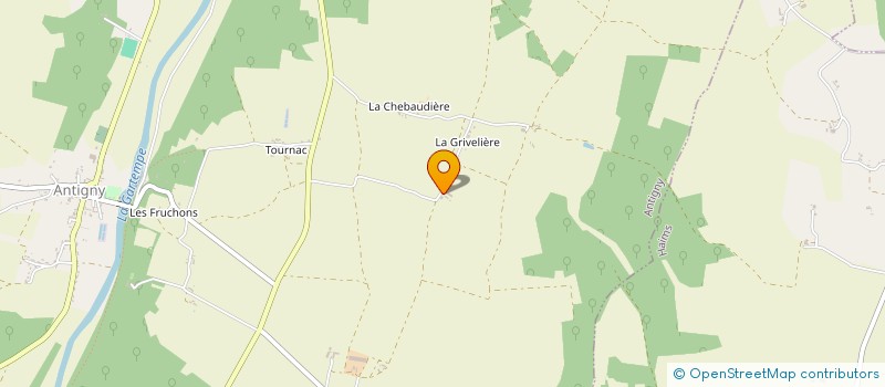 localisation de l'entreprise MONSIEUR JACKY ANTIGNY  LA BUSSIERE