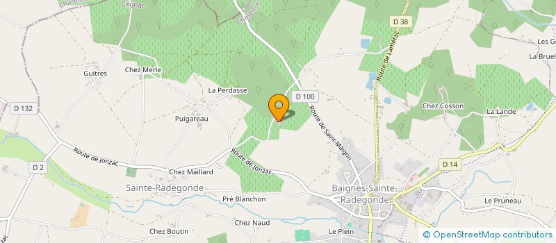 localisation de l'entreprise MONSIEUR JACKY AUBIN à BAIGNES-SAINTE-RADEGONDE