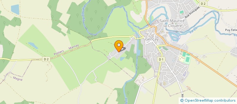 localisation de l'entreprise MONSIEUR JACKY AUDOUIN  GENCAY